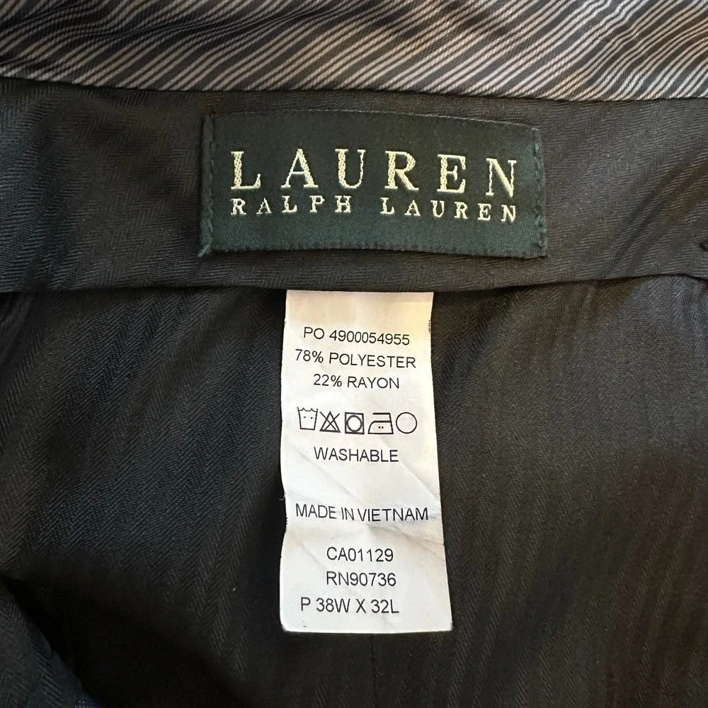 Lauren Ralph Lauren Navy Blue Dress Pants Men's‎ 38W x 32L